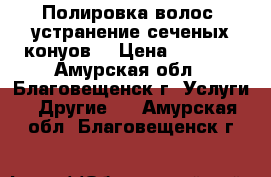 Полировка волос, устранение сеченых конуов. › Цена ­ 1 500 - Амурская обл., Благовещенск г. Услуги » Другие   . Амурская обл.,Благовещенск г.